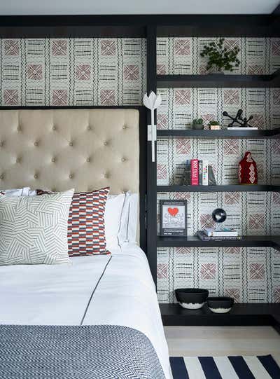  Transitional Contemporary Bedroom. New York Pied A Terre by Peti Lau Inc.