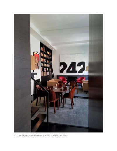  Modern Apartment Dining Room. NYC TRILEVEL APARTMENT by Christine A.L. Restaino Architect P.C..