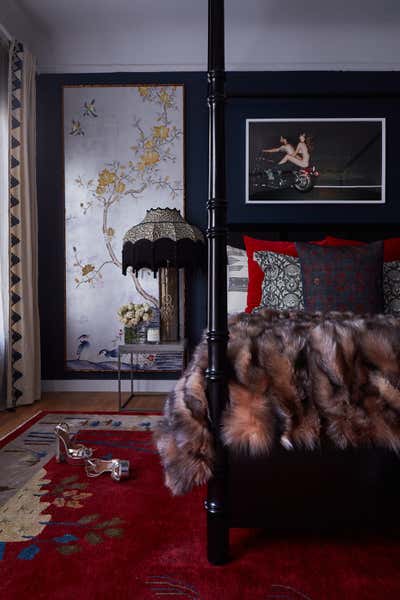  Eclectic Transitional Apartment Bedroom. Maximalist Eclectic Home by Peti Lau Inc.