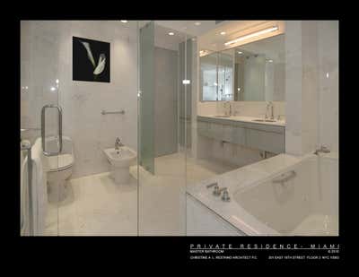  Modern Apartment Bathroom. MIAMI PENTHOUSE APARTMENT by Christine A.L. Restaino Architect P.C..