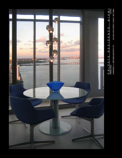  Modern Apartment Dining Room. MIAMI PENTHOUSE APARTMENT by Christine A.L. Restaino Architect P.C..