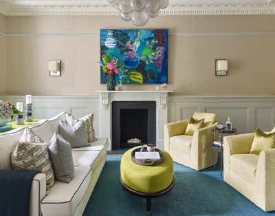  Maximalist Transitional Living Room. Comfortably Chic by Studio L London.