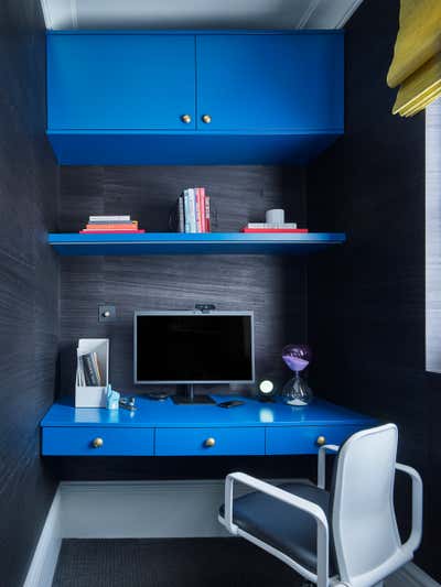  Hollywood Regency Family Home Office and Study. Comfortably Chic by Studio L London.