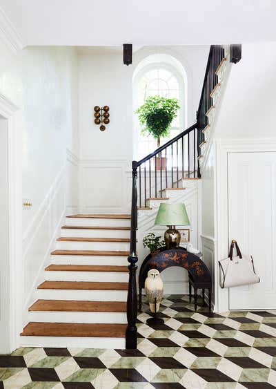  Eclectic Family Home Entry and Hall. Anne Boone House by Ceara Donnelley Ltd. Co..
