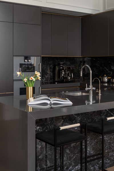  Contemporary Apartment Kitchen. Regent's crescent London by Olga Ashby Interiors.