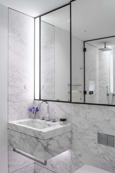  Contemporary Apartment Bathroom. Regent's crescent London by Olga Ashby Interiors.