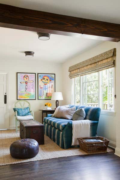  Mediterranean Family Home Living Room. Santa Monica Spanish Colonial by Christine Markatos Design.