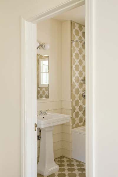  Mediterranean Family Home Bathroom. Santa Monica Spanish Colonial by Christine Markatos Design.