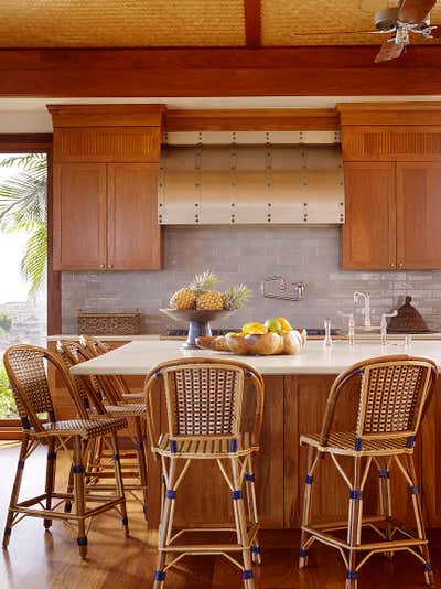  Beach Style Tropical Vacation Home Kitchen. Four Seasons Hawaii Beach House by Christine Markatos Design.
