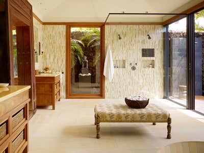  Beach Style Tropical Vacation Home Bathroom. Four Seasons Hawaii Beach House by Christine Markatos Design.