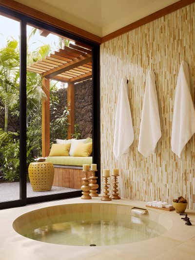  Beach Style Tropical Bathroom. Four Seasons Hawaii Beach House by Christine Markatos Design.
