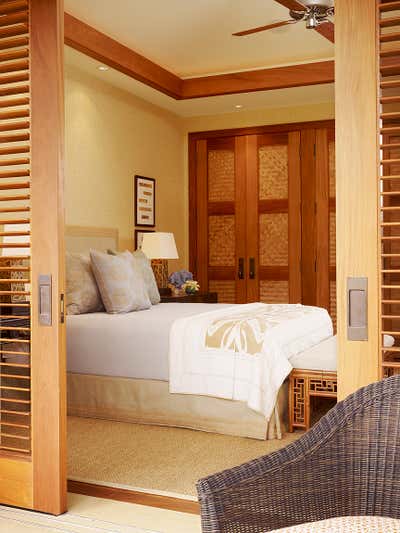  Beach Style Tropical Vacation Home Bedroom. Four Seasons Hawaii Beach House by Christine Markatos Design.
