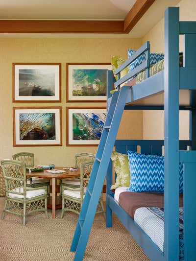  Tropical Vacation Home Children's Room. Four Seasons Hawaii Beach House by Christine Markatos Design.