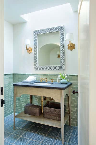  Mediterranean Bathroom. Santa Monica Guest House by Christine Markatos Design.