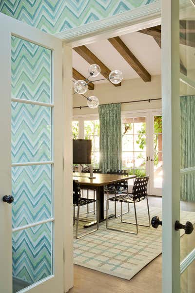  Mediterranean Family Home Meeting Room. Santa Monica Guest House by Christine Markatos Design.