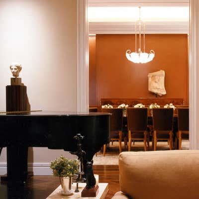  Art Deco Living Room. Upper east side duplex by M Group.