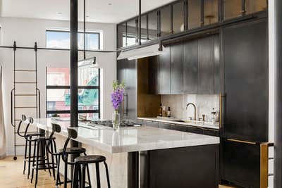  Industrial Kitchen. A Penthouse in Soho by Ychelle Interior Design.