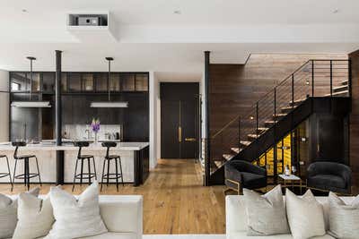  Rustic Open Plan. A Penthouse in Soho by Ychelle Interior Design.