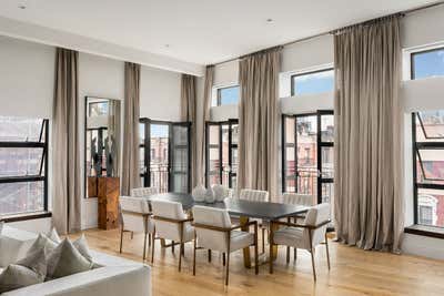 Rustic Contemporary Family Home Dining Room. A Penthouse in Soho by Ychelle Interior Design.