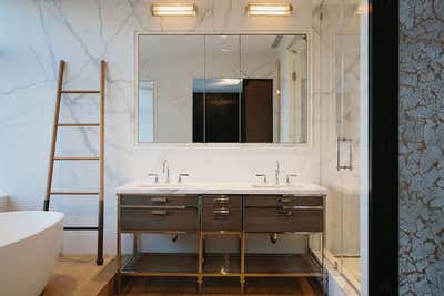  Contemporary Family Home Bathroom. A Residence in Tribeca by Ychelle Interior Design.