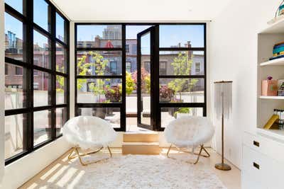  Bohemian Family Home Bedroom. Townhouse in New York City by Ychelle Interior Design.