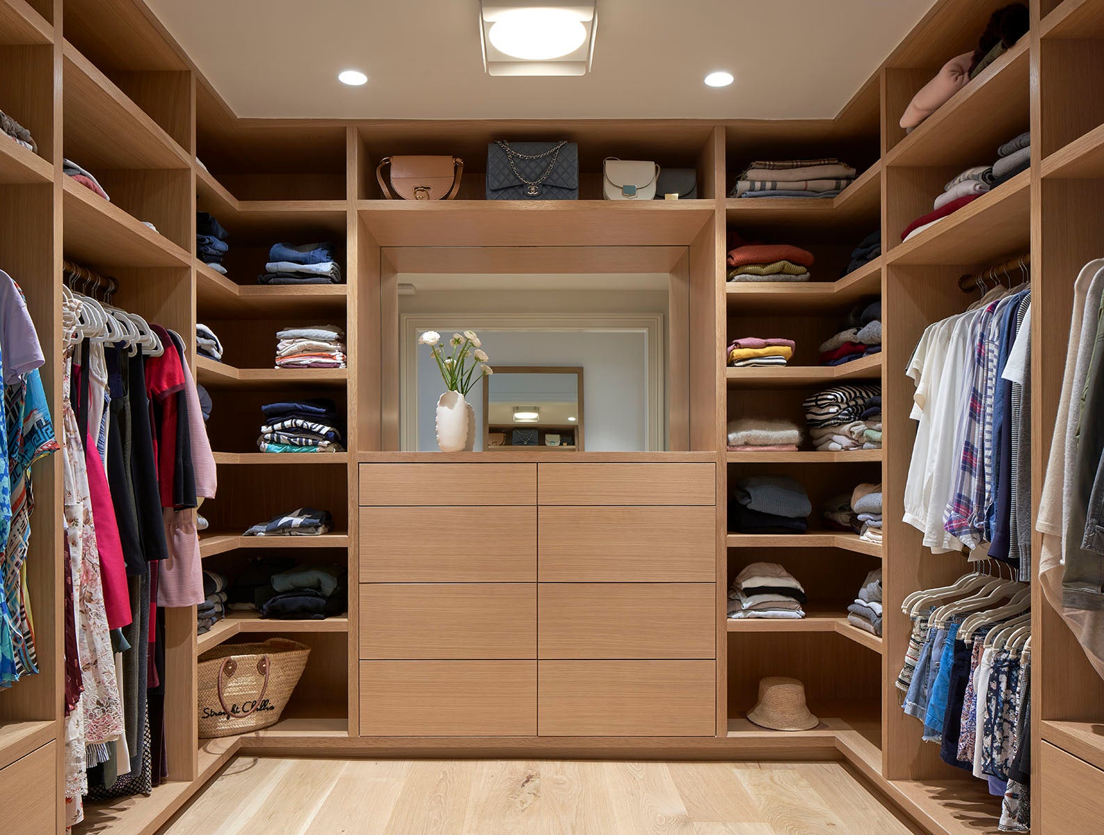 Contemporary Storage Room and Closet
