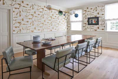  Contemporary Family Home Dining Room. Greenwich, CT by Melanie Morris Interiors.