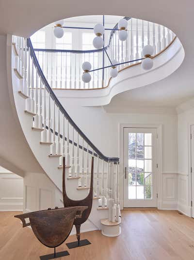 Contemporary Entry and Hall. Greenwich, CT by Melanie Morris Interiors.