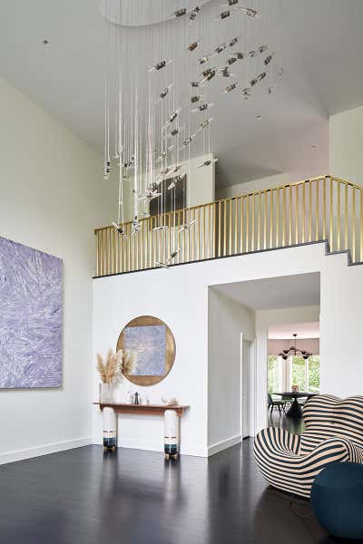 Contemporary Entry and Hall. Purchase, NY by Melanie Morris Interiors.