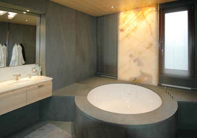  Contemporary Apartment Bathroom. BUCHAREST DUPLEX APARTMENT by Christine A.L. Restaino Architect P.C..
