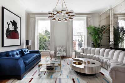  Transitional Living Room. Glamorous Little Venice Family home by Carden Cunietti.