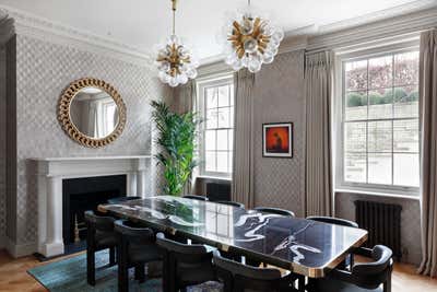  Maximalist Family Home Dining Room. Glamorous Little Venice Family home by Carden Cunietti.