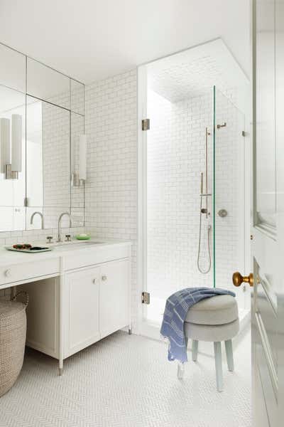  Transitional Family Home Bathroom. Brooklyn Heights Townhouse by Lucy Harris Studio.