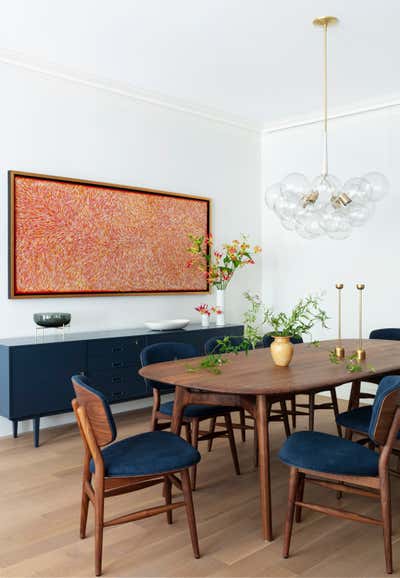  Eclectic Family Home Dining Room. Brooklyn Heights Townhouse by Lucy Harris Studio.