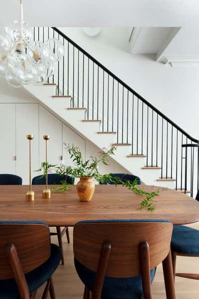 Modern Dining Room. Brooklyn Heights Townhouse by Lucy Harris Studio.