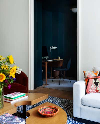  Eclectic Office and Study. Brooklyn Heights Townhouse by Lucy Harris Studio.