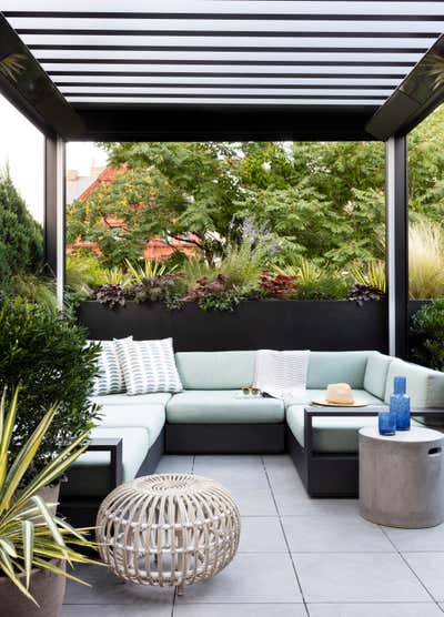  Family Home Patio and Deck. Brooklyn Heights Townhouse by Lucy Harris Studio.