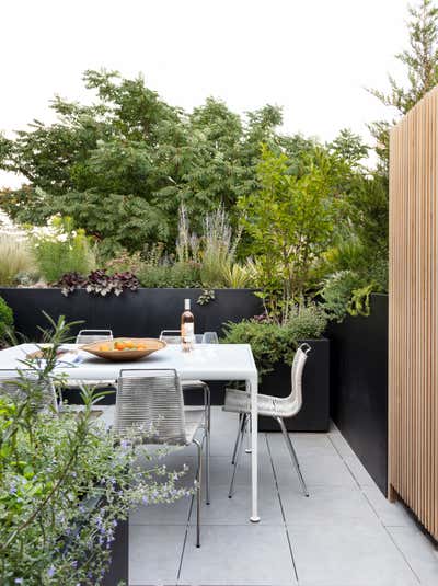 Modern Patio and Deck. Brooklyn Heights Townhouse by Lucy Harris Studio.