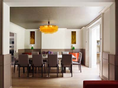  Contemporary Family Home Dining Room. A stylish London dwelling by Carden Cunietti.