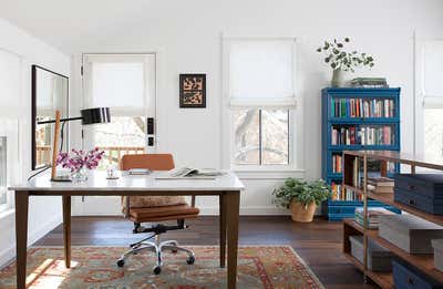  Mid-Century Modern Eclectic Family Home Office and Study. Hemphill Garage Apt by Scheer & Co..