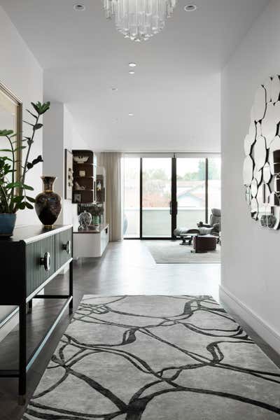  Maximalist Apartment Entry and Hall. Aubins  by Sara Levitas Design Studio.