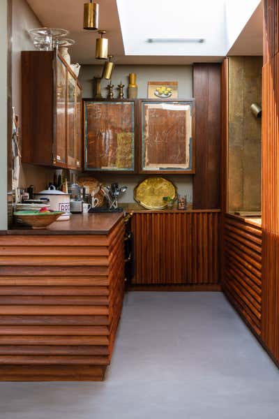  Bohemian Organic Family Home Kitchen. Rooftop Home, Marylebone by Retrouvius.