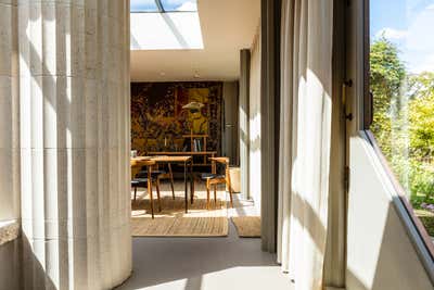  Bohemian Family Home Lobby and Reception. Rooftop Home, Marylebone by Retrouvius.