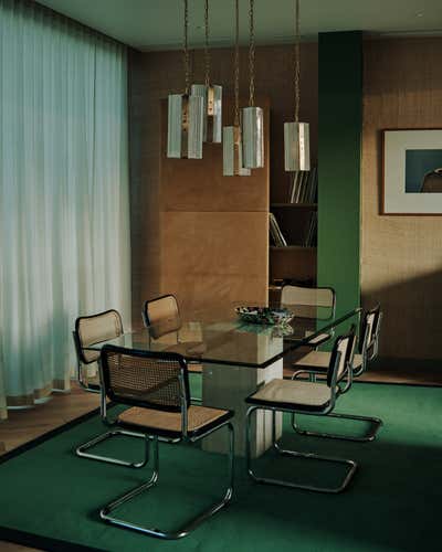  Mid-Century Modern Dining Room. BBC Television Centre apartment by Retrouvius.