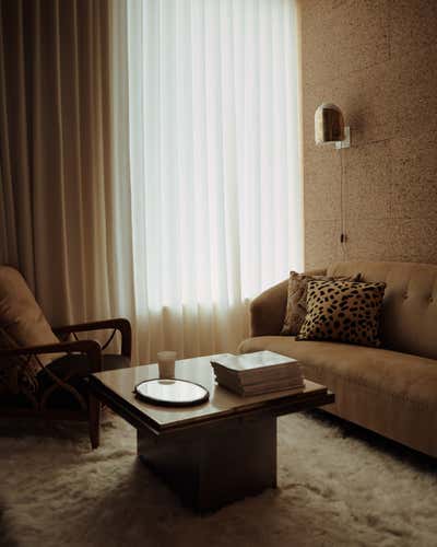  Mid-Century Modern Living Room. BBC Television Centre apartment by Retrouvius.