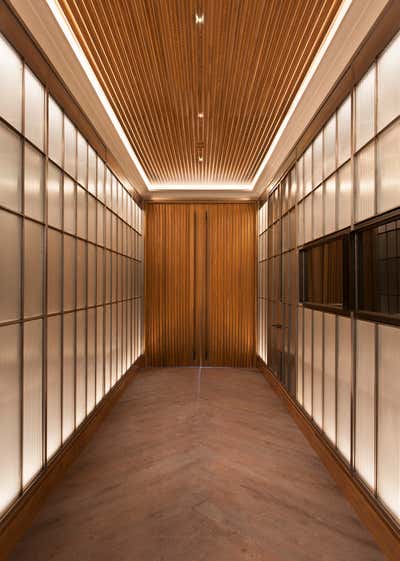  Art Deco Mid-Century Modern Hotel Entry and Hall. Cypress Lounge by Cravotta Interiors.