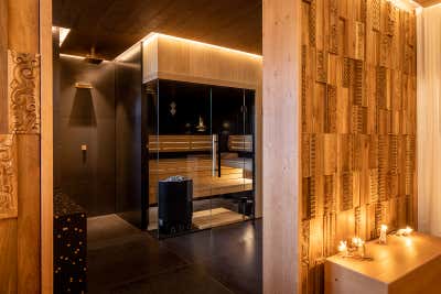  Transitional Organic Hotel Open Plan. Zlata Vila Spa  by Design Studio Corbie Marlene Phillips s.p..