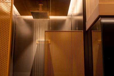  Eclectic Scandinavian Hotel Bathroom. Zlata Vila Spa  by Design Studio Corbie Marlene Phillips s.p..