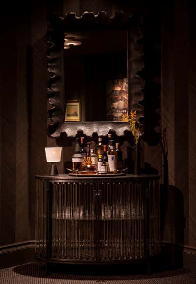  Art Deco Family Home Bar and Game Room. HiFi Lounge by Cravotta Interiors.