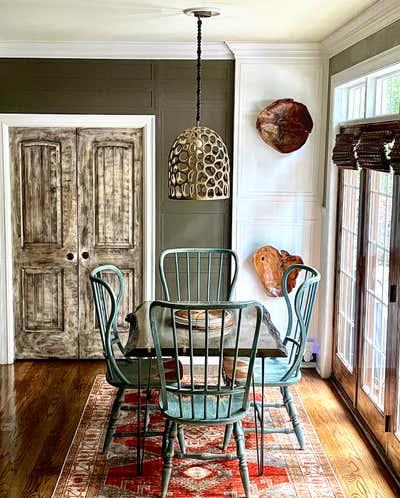  Eclectic Family Home Dining Room. Project Hoskins House by Kingston-Bryce Interiors.